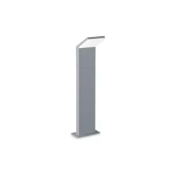 Gadebelysning ^ Ideallux Ideal Lux LED-gadelampe Stil grå, højde 50 cm aluminium 3.000 K