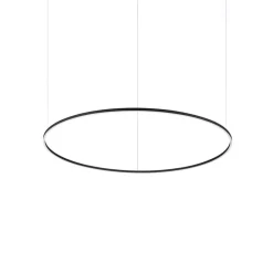 Ideallux Pendellamper > Ideal Lux LED-hængelampe Oracle Slim sort 3.000K Ø 150 cm