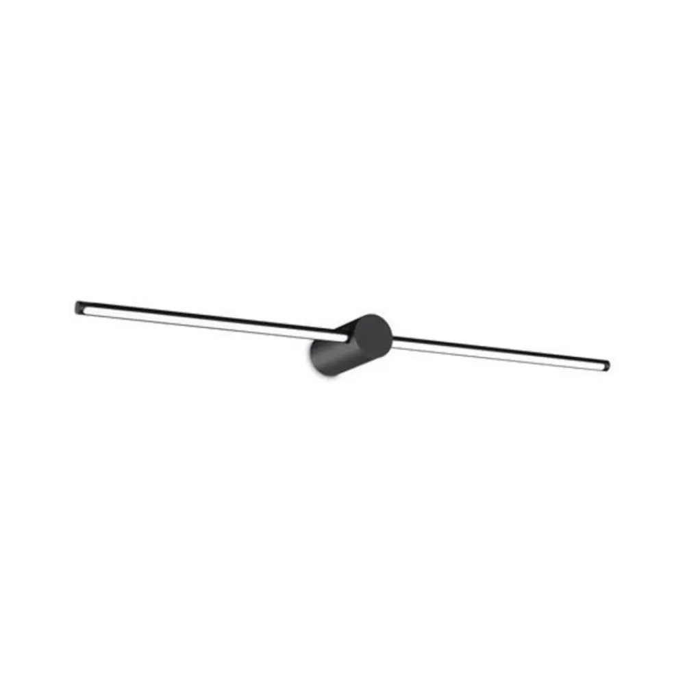 Ideallux Væglamper > Ideal Lux LED-væglampe Filo, sort, bredde 75 cm, metal