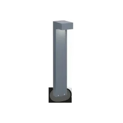 Ideallux Gadebelysning > Ideal Lux Sirio vejlampe, antracit, aluminium, højde 60 cm