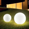 Udendørs Spot ^ Ideallux Ideal Lux Sole lampe med jordspyd, hvid, plast, Ø 30 cm