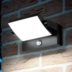 Ideallux Væglampe Med Sensor|Væglamper > Ideal Lux udendørs LED-væglampe Swipe Sensor, antracit, IP54