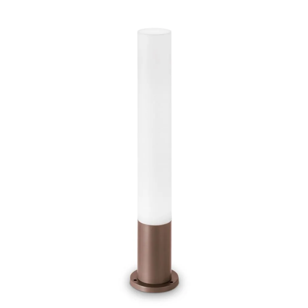 Ideallux Gadebelysning > Ideal Lux vejlampe Edo round, kaffebrun, GX53