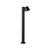 Ideallux Gadebelysning > Ideal Lux vejlampe gas, sort, aluminium, højde 80 cm