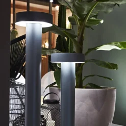 Ideallux Gadebelysning > Ideal Lux vejlampe Tesla antracit, aluminium, højde 60 cm