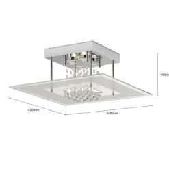 Loftlamper ^ Lindby Iøjnefaldende LED-loftslampe Lisandra