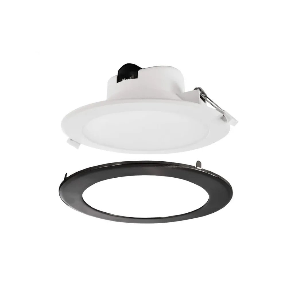 Deko-Light Indbygningsspots > Indbygget loftlampe med LED Acrux, Ø 17 cm, sort, CCT