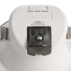 Indbygningsspots ^ Deko-Light Indbygget loftlampe med LED Acrux, Ø 11 cm, sølvfarvet mat, CCT