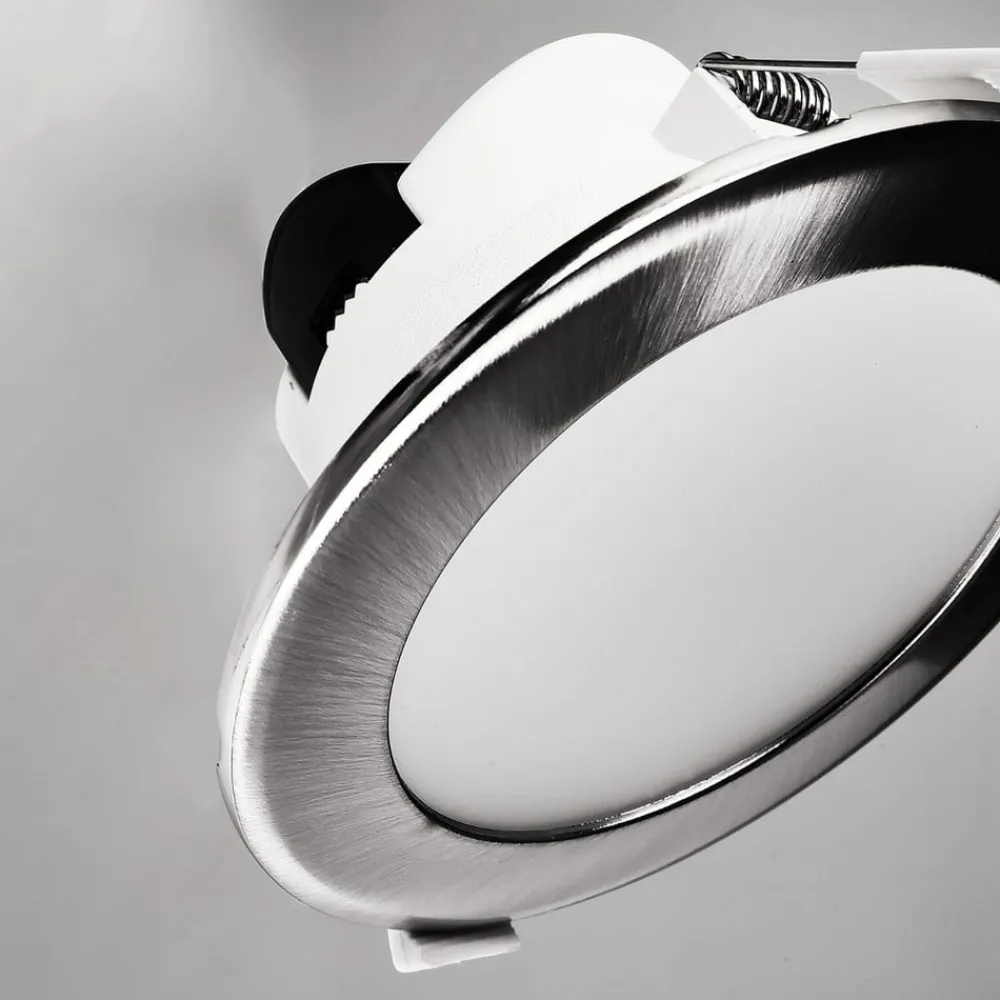 Deko-Light Indbygningsspots > Indbygget loftlampe med LED Acrux, Ø 10 cm, sølvfarvet mat, CCT