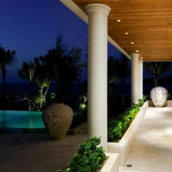 Udendørs Loftlamper ^ Mantra Iluminación Indbygget loftlampe med LED Guincho sort 8°