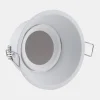 Indbygningsspots ^ Searchlight Indbygningslampe Slim Trim, hvid, Ø 9,4 cm, IP20, aluminium, GU10