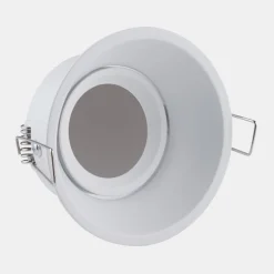 Indbygningsspots ^ Searchlight Indbygningslampe Slim Trim, hvid, Ø 9,4 cm, IP20, aluminium, GU10