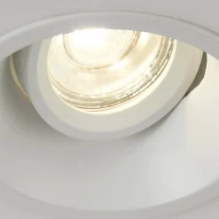 Indbygningsspots ^ Searchlight Indbygningslampe Slim Trim, hvid, Ø 9,4 cm, IP20, aluminium, GU10