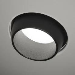 TECNICO by Sforzin Indbygningsspots > Indbygningsspot Lelanto, sort, gips, Ø 10 cm, GU10
