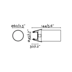 FARO BARCELONA Loftlamper|Spotlights > Indbygningsspot Stan, hvid, aluminium, Ø 6 cm