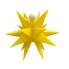 Deco Trend Julepynt|Julestjerner > Indendørs LED-stjerne, 18 takker, Ø 12 cm, gul