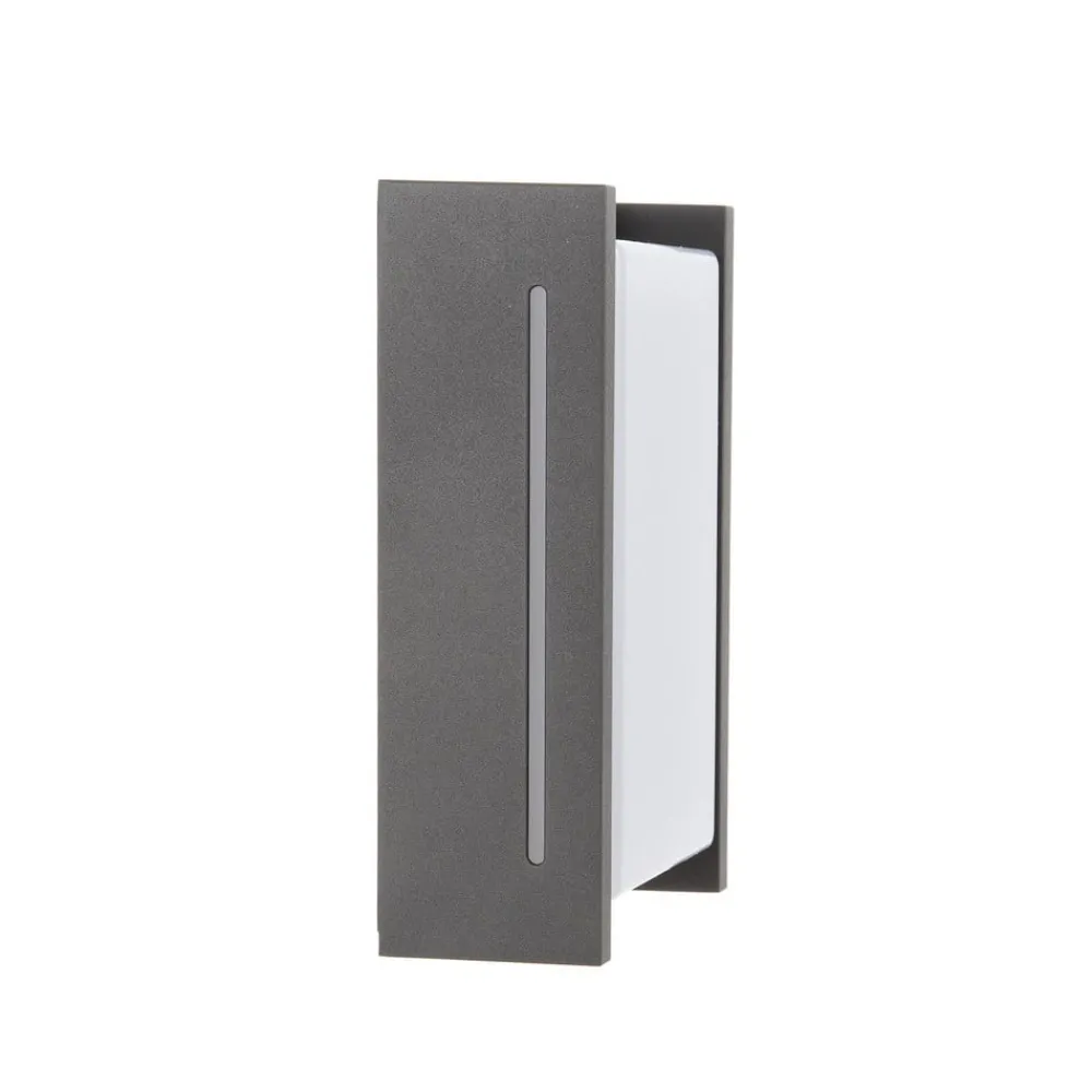 Væglamper ^ Trio Lighting Indus udendørs LED-væglampe, antracit