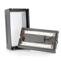 Væglamper ^ Trio Lighting Indus udendørs LED-væglampe, antracit
