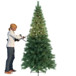 Dekorationsbelysning ^ Hemsson 2in1 LED-lyskæde, frosty sølv, 700 LED’er