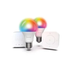 Dæmpbar Led-Pære|Smarte Lyskilder ^ Innr Lighting Innr Smart Bulb Colour Starter Kit E27 8,5W, 2 stk