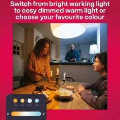 Dæmpbar Led-Pære|Smarte Lyskilder ^ Innr Lighting Innr Smart Bulb Colour Starter Kit E27 8,5W, 2 stk