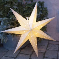 STAR TRADING Dekorationsbelysning|Julepynt > IP44 - dekostjerne Alice, inden- og udendørs, hvid