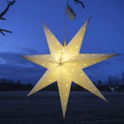STAR TRADING Dekorationsbelysning|Julepynt > IP44 - dekostjerne Alice, inden- og udendørs, hvid