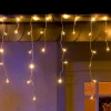 Konstsmide Christmas Julepynt|Lysnet, Lysforhæng > Isregn LED-lysforhæng, varmhvid, hvid, 3m