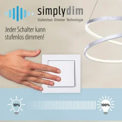 JUST LIGHT. GmbH Loftlamper > Ivanka LED-loftlampe, 3 ringe, stål