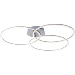 JUST LIGHT. GmbH Loftlamper > Ivanka LED-loftlampe, 3 ringe, stål
