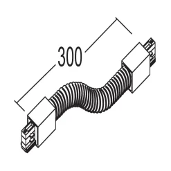 Skinnesystem ^ Ivela Flex-stik, 3-fasesystem LKM, hvid