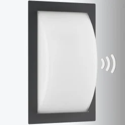LCD Væglampe Med Sensor > Ivett udendørs LED-væglampe, grafit, bevægelsessensor