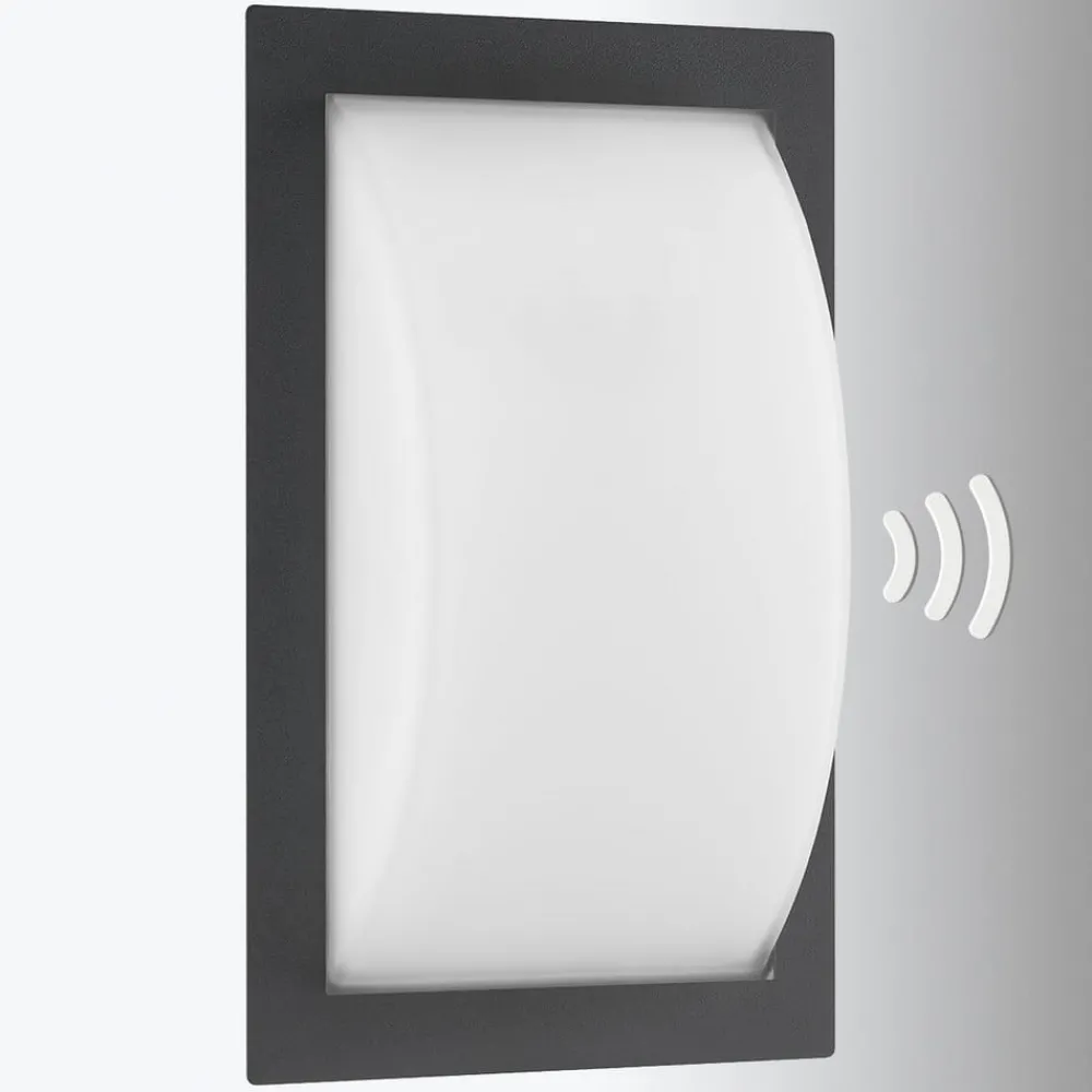 LCD Væglampe Med Sensor > Ivett udendørs væglampe, antracit, E27, bevægelsessensor