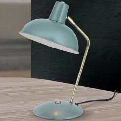 Arbejdsrum/Kontor|Bordlamper ^ ORION I vintagelook - bordlampen Fedra grøn
