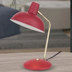 ORION Arbejdsrum/Kontor|Bordlamper > I vintagelook - Fedra bordlampe, rød