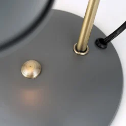 Arbejdsrum/Kontor|Bordlamper ^ ORION I vintagelook - Fedra bordlampe, grå