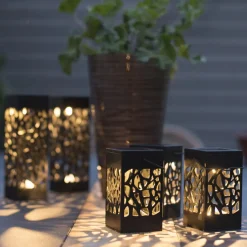 STAR TRADING Dekorationsbelysning > Izola Mini LED-solcellelampe i sæt af 3