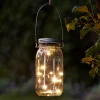 STAR TRADING Dekorationsbelysning|Solcellelamper > Jamjar - flot solcelle-dekorationslampe i glas