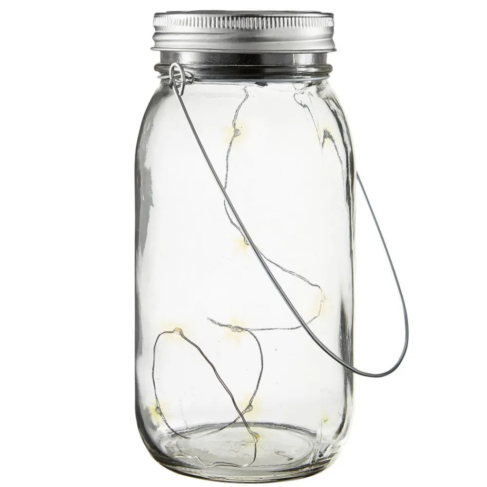 STAR TRADING Dekorationsbelysning|Solcellelamper > Jamjar - flot solcelle-dekorationslampe i glas