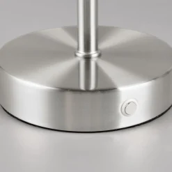 Reality Leuchten Arbejdsrum/Kontor|Bordlamper > Jeff LED-bordlampe, nikkelfarvet, højde 30 cm, metal