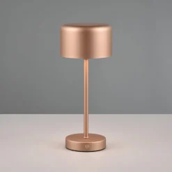Arbejdsrum/Kontor|Bordlamper ^ Reality Leuchten Jeff LED genopladelig bordlampe, kaffe, højde 30 cm, metal