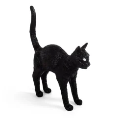 SELETTI Dekorationsbelysning > Jobby The Cat deko LED-bordlampe, sort