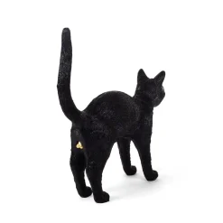 SELETTI Dekorationsbelysning > Jobby The Cat deko LED-bordlampe, sort