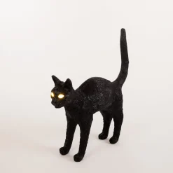 SELETTI Dekorationsbelysning > Jobby The Cat deko LED-bordlampe, sort