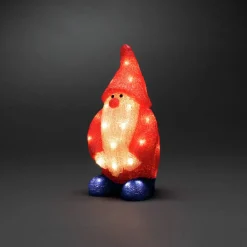 Konstsmide Christmas Julefigurer Udendørs|Julelys Udendørs > Julemand LED-dekorationsfigur rød IP44 højde 36 cm