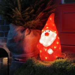 Konstsmide Christmas Dekorationsbelysning|Julepynt > Julemand LED-dekorationsfigur rød IP44 højde 38 cm