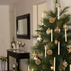 Konstsmide Christmas Julepynt|Julelyskæder > Juletræslys LED kabelløs 16 cm, hvid, 10 lyskilder