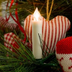 Konstsmide Christmas Dekorationsbelysning|Julepynt > Juletræslys, trådløst, ekstrasæt, 8 cm 5 lyskilder