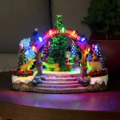 Konstsmide Christmas Dekorationsbelysning|Julepynt > Jule-zoo borddekoration, farverige LED'er og musik