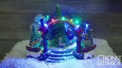 Konstsmide Christmas Dekorationsbelysning|Julepynt > Jule-zoo borddekoration, farverige LED'er og musik